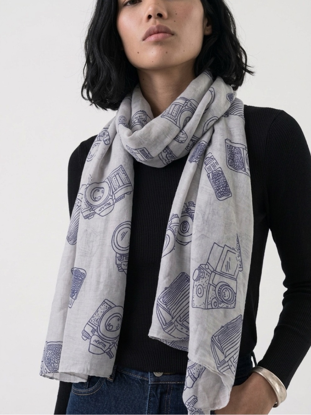 Women’s Scarf Camera Graphics